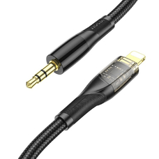 Кабель HOCO UPA25 AUX Jack 3.5 - LIghtning 1m черный
