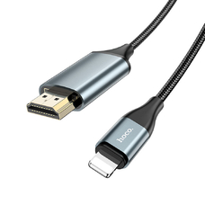 Кабель-конвертер HOCO UA15 Lightning-HDMI 2m 1080p черный