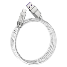 Кабель HOCO U113 USB-A - Type-C 100W 1m серебристый