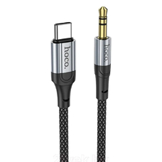 Кабель HOCO UPA26 AUX Jack 3.5 - Type-C 1m черный