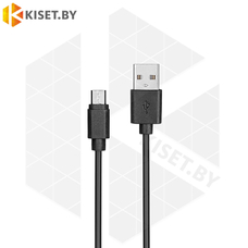 Кабель KITs USB-microUSB 1m KITS-W-001 черный