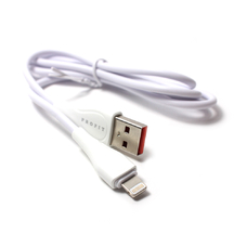 Кабель Profit LS611 USB-A - Lightning 1m 25W белый