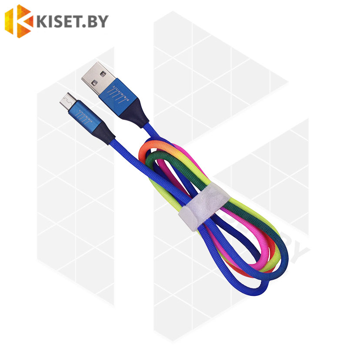 Кабель Profit QY-21 USB-microUSB 1m 3A LGBT