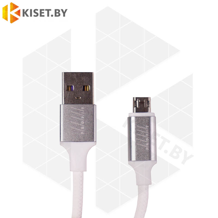 Кабель Profit QY-18 USB-microUSB 1m 3A белый