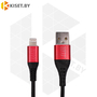 Кабель Profit QY-17 USB-Lightning 1m 2.4A красный