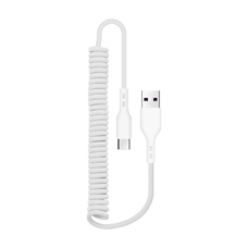 Кабель пружинный PROFIT QY-101 USB-A - Type-C 5A