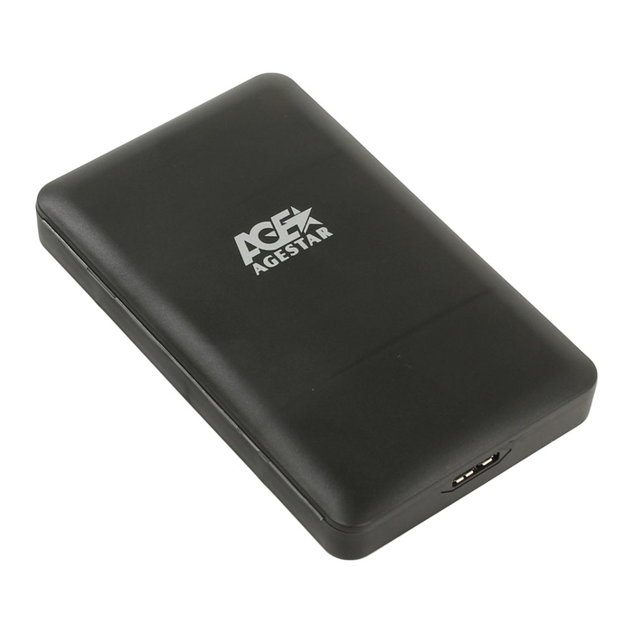 Бокс для жесткого диска AGESTAR 3UBCP3 USB3.0 до 5Gb/s пластик черный