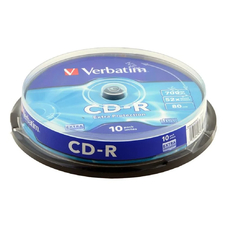 Оптический диск Verbatim CD-R 52x 700MB 10 шт.