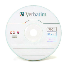 Оптический диск Verbatim CD-R 52x 700MB в бумажном конверте