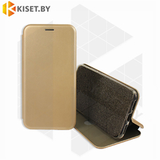 Чехол-книжка Magnetic Book Case с визитницей для Samsung Galaxy A21S / A217 золотой