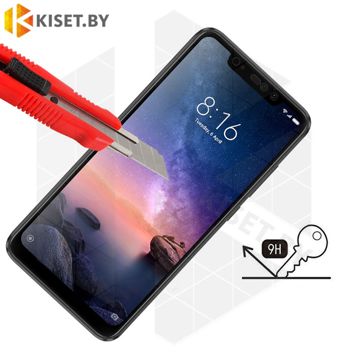 Защитное стекло Full Screen 5D для Xiaomi Redmi Note 6 pro черное