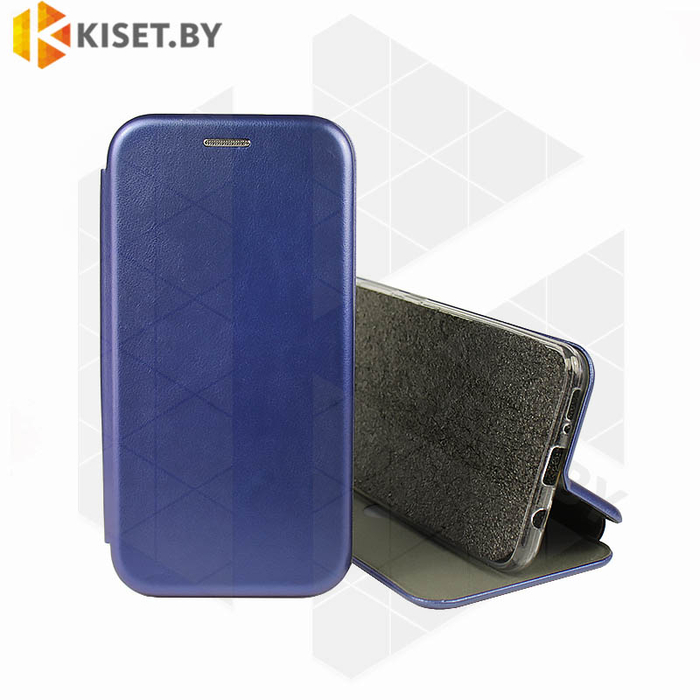 Чехол-книжка Book Case 3D с визитницей для Samsung Galaxy A41 синий