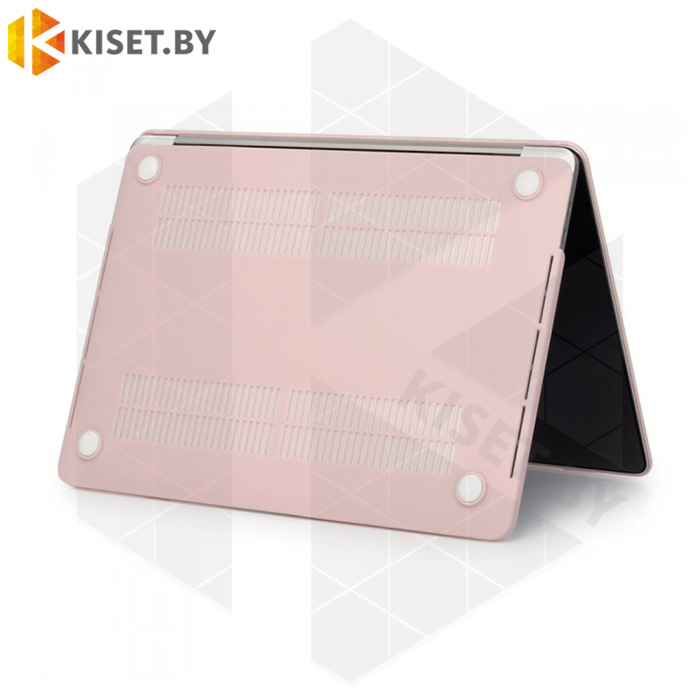 Чехол-накладка пластиковый для MacBook Air 13" (2018 - 2019) матовый розовый