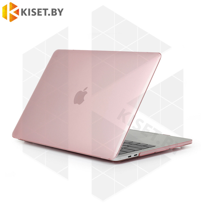 Чехол-накладка пластиковый для MacBook Air 13" (2018 - 2019) матовый розовый