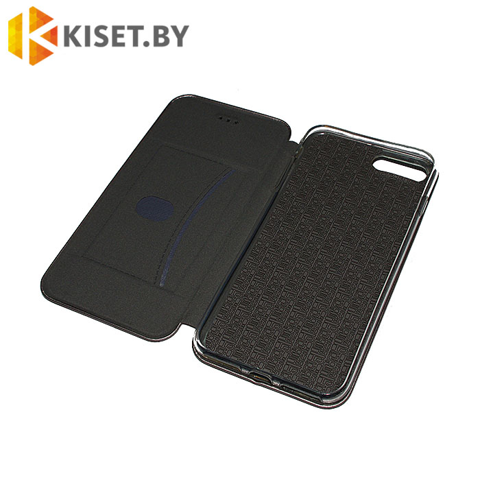 Чехол-книжка Book Case 3D с визитницей для iPhone 7 / 8 Plus графитовый