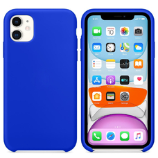 Бампер Silicone Case для iPhone 11 васильковый