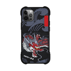 Чехол-накладка противоударный SKINARMA Densetsu Apple iPhone 12 Pro Max с карманом дракон