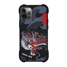 Чехол-накладка противоударный SKINARMA Densetsu Apple iPhone 12 / 12 Pro с карманом дракон