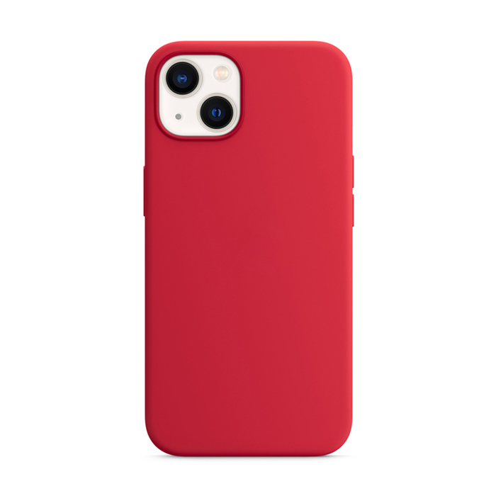 Бампер Silicone Case для iPhone 13 красный