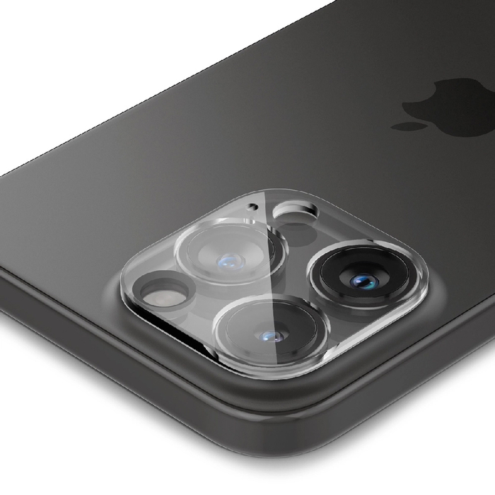 Защитное стекло на камеру SPIGEN OPTIK.TR EZ FIT для IPHONE 14 PRO / PRO MAX / 15 PRO / PRO MAX прозрачный 2 шт.