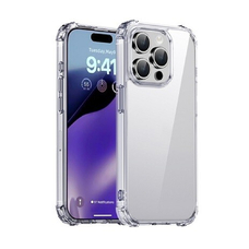 Силиконовый чехол противоударный iPAKY Crystal для iPhone 15 Pro Max прозрачный усиленные углы