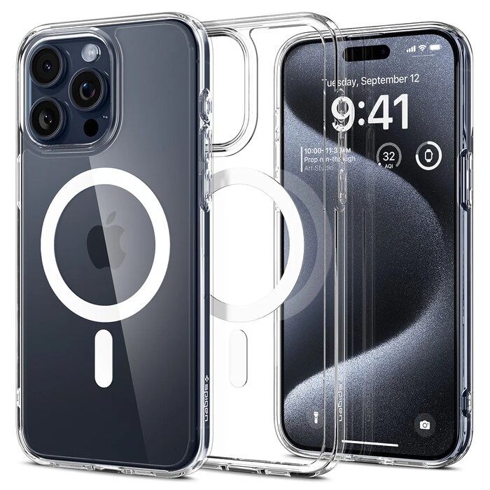 Чехол SPIGEN ULTRA HYBRID MAG MAGSAFE для IPHONE 15 PRO белый