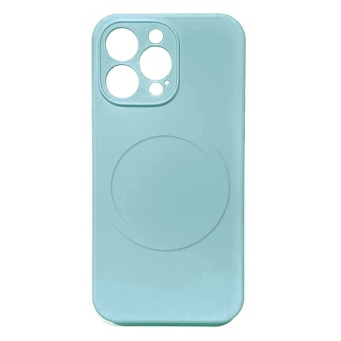 Бампер Silicone Case с Magsafe для iPhone 15 Pro мятный