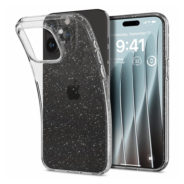 Чехол SPIGEN LIQUID CRYSTAL GLITTER для IPHONE 15 PRO прозрачный с блестками