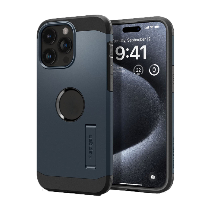 Чехол SPIGEN TOUGH ARMOR MAGFIT для IPHONE 15 PRO темно-синий