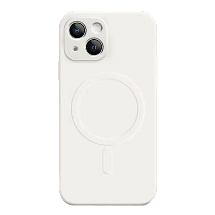 Бампер Silicone Case с Magsafe для iPhone 15 белый