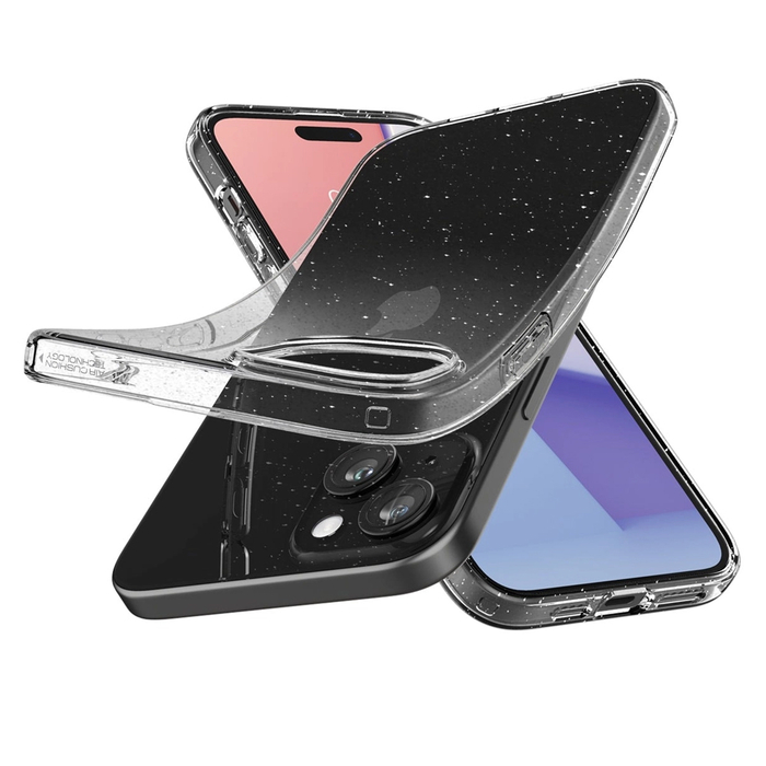 Чехол SPIGEN LIQUID CRYSTAL GLITTER для IPHONE 15 прозрачный с блестками