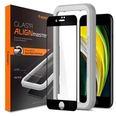 Защитное стекло SPIGEN ALM GLASS FC для IPHONE 7 / 8 / SE 2020 / 2022 черный