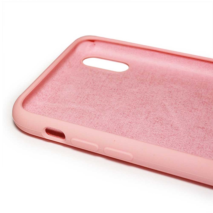 Бампер Silicone Case для iPhone Xs Max розовый #6