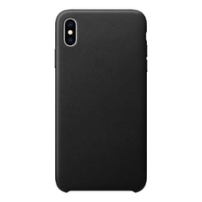 Бампер Leather Case для iPhone Xs Max черный