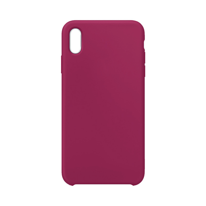 Бампер Silicone Case для iPhone Xs Max марсала #52