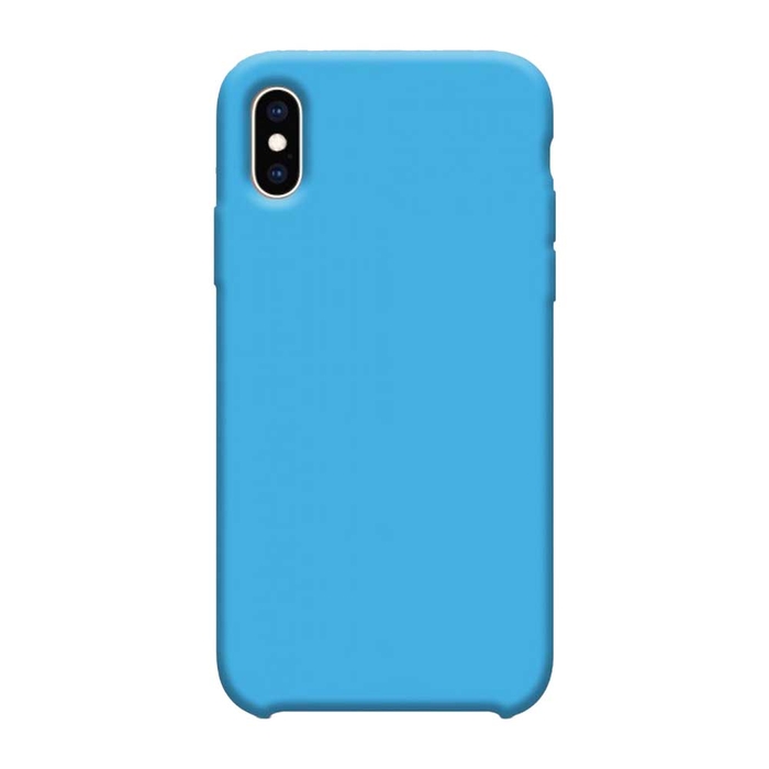 Бампер Silicone Case для iPhone Xs Max васильковый #53