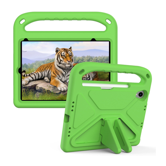 Детский чехол для планшета KST Kids Apple iPad mini 6 (A2568) дюймов зеленый с ручкой и подставкой