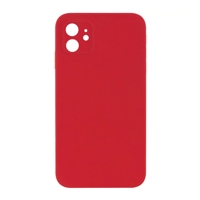 Бампер Silicone Case для iPhone 11 красный