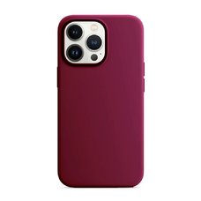 Бампер Silicone Case для iPhone 13 Pro марсала