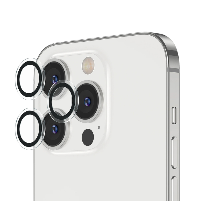 Защитное стекло KST на линзы задней камеры для Apple iPhone 13 Pro / 13 Pro Max с окантовкой черный