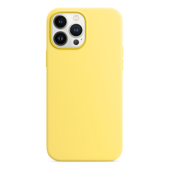 Бампер Silicone Case для iPhone 13 Pro лимонный