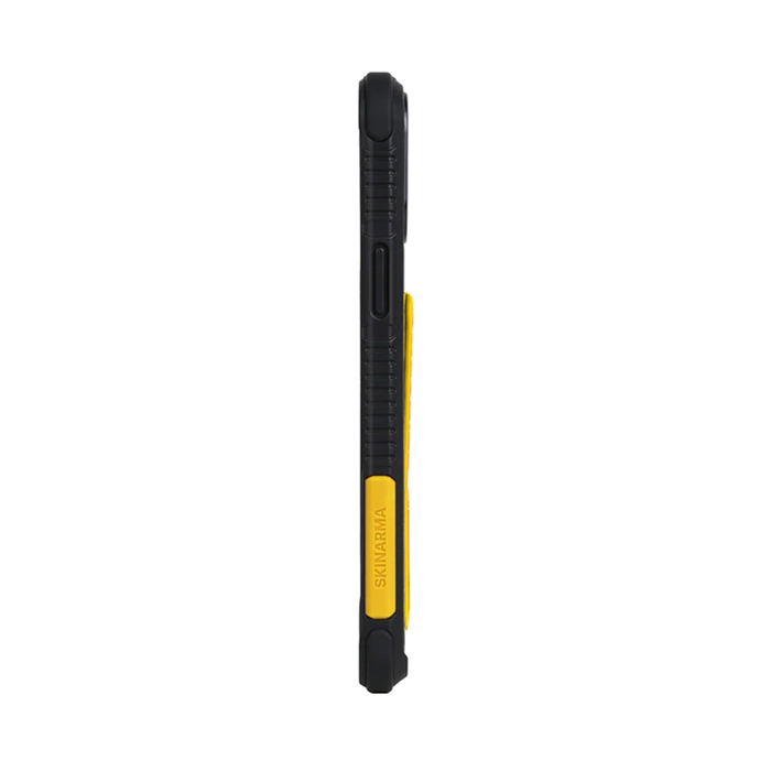 Чехол-накладка противоударный SKINARMA Shingoki для Apple iPhone 13 Pro с подставкой черный желтый