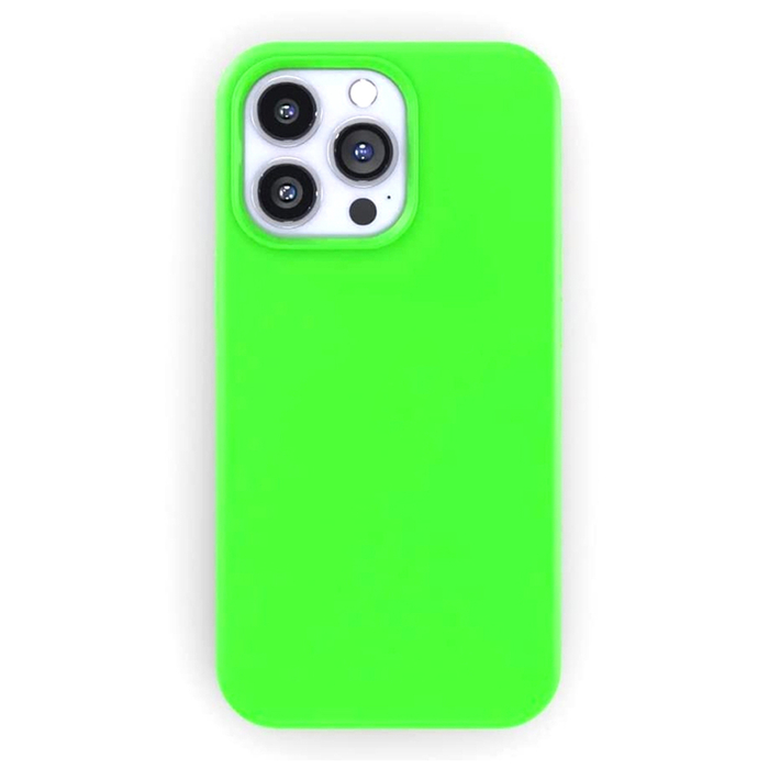 Бампер Silicone Case для iPhone 14 Pro Max салатовый
