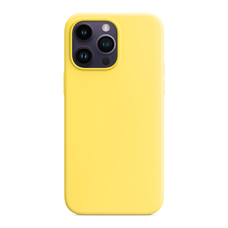 Бампер Silicone Case для iPhone 14 Pro Max лимонный