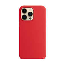 Бампер KST Silicone Case для iPhone 14 Pro Max красный без лого