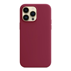Бампер Silicone Case для iPhone 14 Pro Max марсала