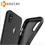 Силиконовый чехол матовый для Apple iPhone X, черный