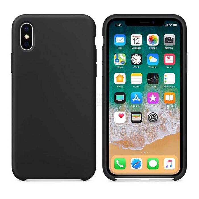 Бампер Silicone Case для iPhone X / Xs черный #18