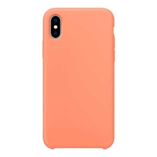 Бампер Silicone Case для iPhone X / Xs светло-персиковый