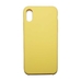 Бампер Silicone Case для iPhone X / Xs желтый неон
